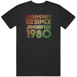 Legendary Since January 1980 Mens Vintage T Shirt