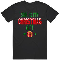 She_is_my_christmas_gift Mens Vintage T Shirt