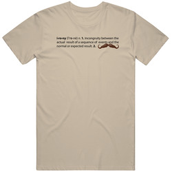 Definition Of Irony Mens Vintage T Shirt