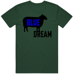 Blue Dream Forest Green Mens Vintage T Shirt