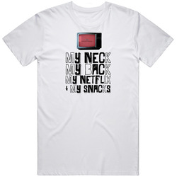My Netflix and My Snacks T Shirt, My Neck My Back, My Netflix And My Snacks T Shirts,Birthday Gift, Birthday Present Mens Vintage T Shirt