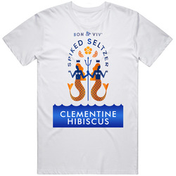 Bon And Viv Spiked Seltzer Clementine Hibiscus Halloween Costume Alcohol Drink Mens Vintage T Shirt