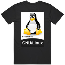 Powered By Linux 1 Mens Vintage T Shirt