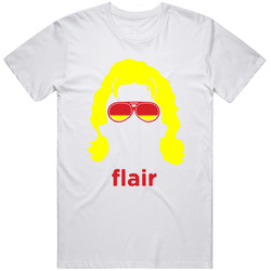 Ric Flair Silhouette Yellow Mens Vintage T Shirt