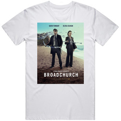 Broadchurch Popular Uk Cop Show Tv Fan Mens Vintage T Shirt