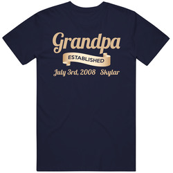 Grandpa For Skylar Mens Vintage T Shirt
