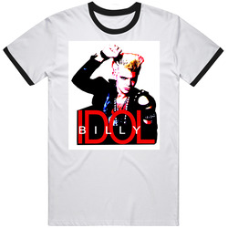 Billt Idol Emo Punk Rock 80s Funny Vintage Mens Vintage T Shirt