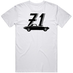 1971 Jaguar E Type 5 3l V12 2 2 Vintage Car Year Mens Vintage T Shirt