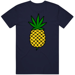 Pineapple Express Weed Leaf Mens Vintage T Shirt