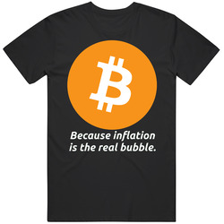 Inflation Is The Real Bubble Mens Vintage T Shirt