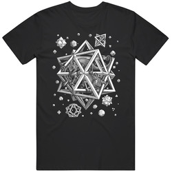 Fourth Dimension 3d Space Weird Style Mens Vintage T Shirt