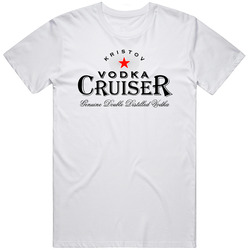 Kristov Vodka Cruiser Swedish Liquor Alcohol Lovers Mens Vintage T Shirt