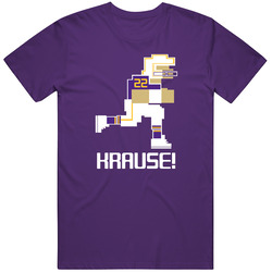 Paul Krause Tecmo Bowl Minnesota Football Athlete Fan Mens Vintage T Shirt