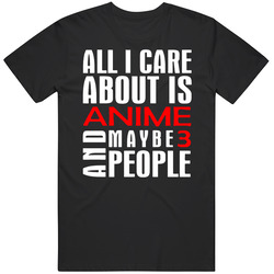 All I Care Anime Mens Vintage T Shirt