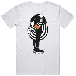 Hockey Referee Head Up His Ass Funny Stripes Mens Vintage T Shirt