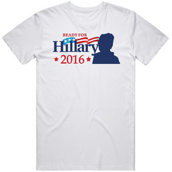 Ready For Hillary Clinton President 2016 Democrats Mens Vintage T Shirt