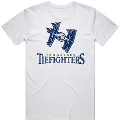 Tennessee Titans Tennessee Tiefighters Tie Fighters Star Wars Starwars Nfl Football Funny Joke Mens Vintage T Shirt