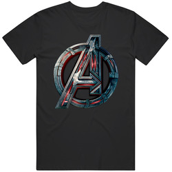 The Avengers Black Mens Vintage T Shirt
