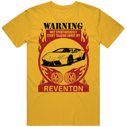 Lamborghini Reventon Warning Start Talking About My Car Worn Look Mens Vintage T Shirt