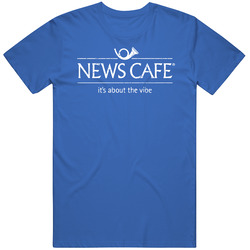 News Cafe Cool Popular Food Drink Restaurant Brand Logo Gift Mens Vintage T Shirt