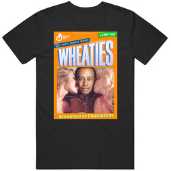 Tiger Woods Wheaties Masters Golf Sports Fan Parody T Mens Vintage T Shirt