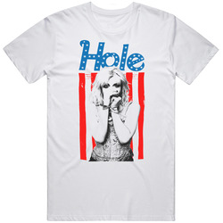 American Flag Hole Band Mens Vintage T Shirt