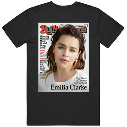 Emilia Clarke Rolling Stone Cover Game Of Thrones Khaleesi Mens Vintage T Shirt