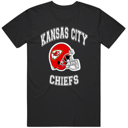New Kansas City Chiefs Football Black Mens Vintage T Shirt