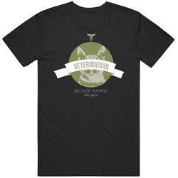 Veterinarian - Because Humans Are Gross Mens Vintage T Shirt