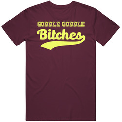 Gobble Gobble Bitches Funny Thanksgiving Holiday Mens Vintage T Shirt