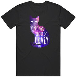 Animals Crazy Cat Mens Vintage T Shirt