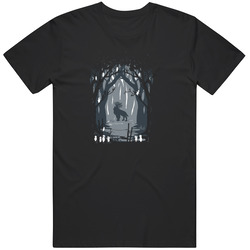 Forrest God Princess Mononoke Anime Mens Vintage T Shirt