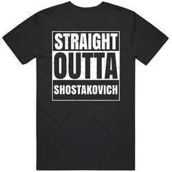 Straight Outta Shostakovich Planets Stars Solar System Mens Vintage T Shirt