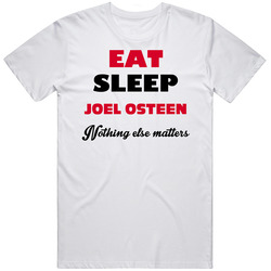 Joel Osteen Eat Sleep Religious Christian Church Mens Vintage T Shirt