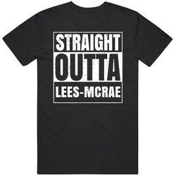 Lees-mcrae Nc University College Straight Outta Graduation Parody Fan Mens Vintage T Shirt