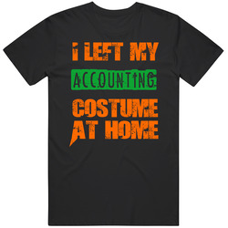 Left Accounting Halloween Costume At Home Funny Job Mens Vintage T Shirt