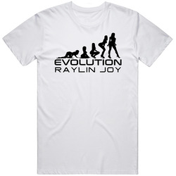 Raylin Joy Evolution Of Sex Adult Film Star Fan Mens Vintage T Shirt