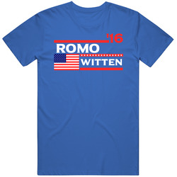 Romo Witten Dallas For President 2016 Football Election Parody Mens Vintage T Shirt
