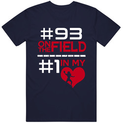 Lawrence Guy # 93 On The Field # 1 In My Heart New England Football Sports Athlete Mens Vintage T Shirt