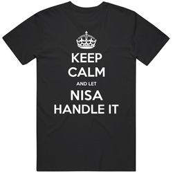 Keep Calm And Let Nisa Handle It Custom First Name Mens Vintage T Shirt