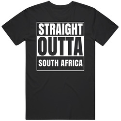 Straight Outta South Africa Country Pride Compton Parody Mens Vintage T Shirt