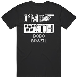 Im With Bobo Brazil Right Hand Wwe Hall Of Fame Mens Vintage T Shirt