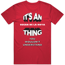 Its An Oscar De La Hoya Thing 3d Boxer Mens Vintage T Shirt