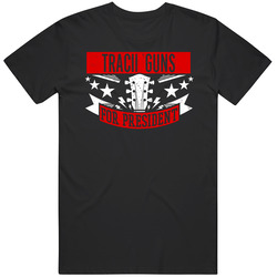 Tracii Guns For President Guitarist Music Player Election Parody Fan Mens Vintage T Shirt