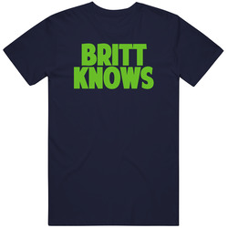 Justin Britt Knows Seattle Football Player Sports Fan Mens Vintage T Shirt