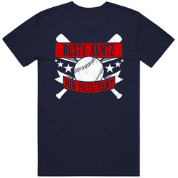 Rusty Kuntz For President Minnesota Baseball Player Funny Mens Vintage T Shirt