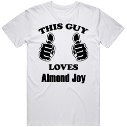 This Guy Loves Almond Joy Funny Food Mens Vintage T Shirt