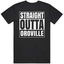 Straight Outta Oroville High School Funny Graduation Parody Mens Vintage T Shirt