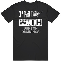 Im With Burton Cummings Right Hand Canadas Walk Of Fame Mens Vintage T Shirt