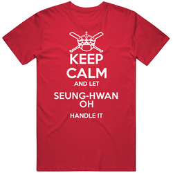 Keep Calm And Let Seung-hwan Oh Handle It St. Louis Baseball Player Cool Fan Mens Vintage T Shirt